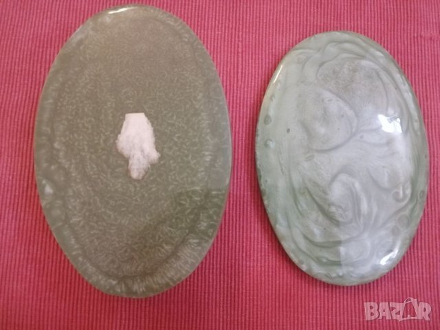 Кутия за бижута от зелен каталин СССР. , снимка 9 - Антикварни и старинни предмети - 32813754