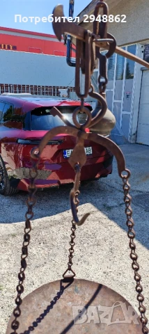 паланца (стара везна, стар кантар) , снимка 4 - Антикварни и старинни предмети - 51255922