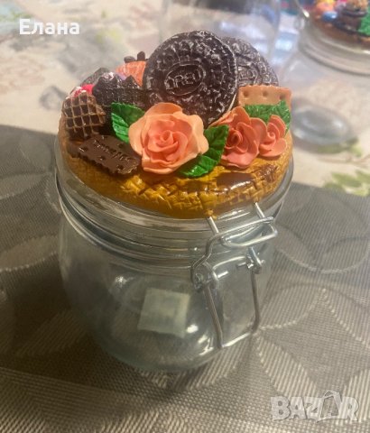 Буркани с полимерна глина, снимка 6 - Ръчно изработени сувенири - 43005537