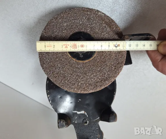Стар, здрав, работещ Ръчен Шмиргел, снимка 13 - Други инструменти - 48779090
