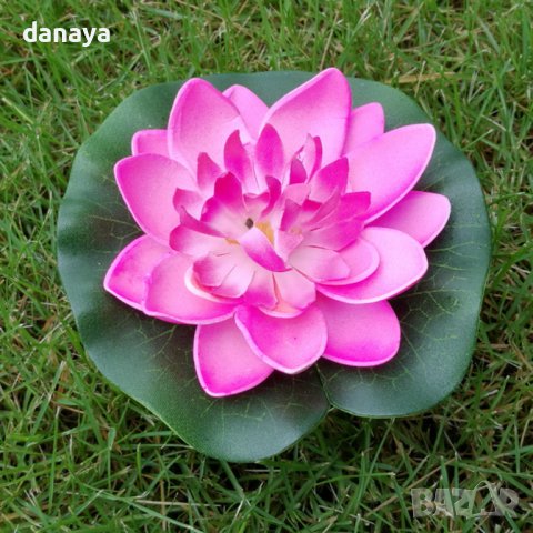 3643 Изкуствена водна лилия за езерце шадраван декорация за градината, снимка 5 - Градински мебели, декорация  - 40101399