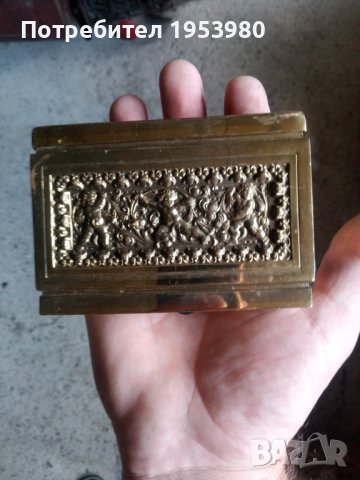 Стара немска месингова табакера
