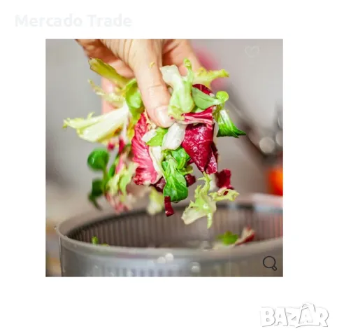 Центрофуга за салата Mercado Trade, Ръчна, За домашна употреба, Бежов, снимка 4 - Аксесоари за кухня - 49246123