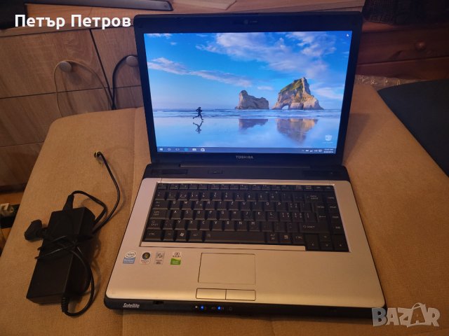 TOSHIBA SATELITE A200-2C0 300GB hard 4GB RAM Windows 10 Home Intel(R) Pentium(R) Dual CPU T3200 ТОП!, снимка 3 - Лаптопи за дома - 38262730