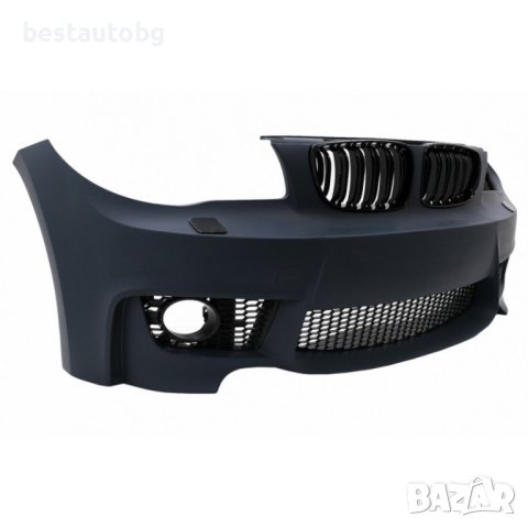 Предна M1 броня за BMW E87/E88 E81/E82 (04-13) с бъбреци и халогени, снимка 4 - Аксесоари и консумативи - 43434634