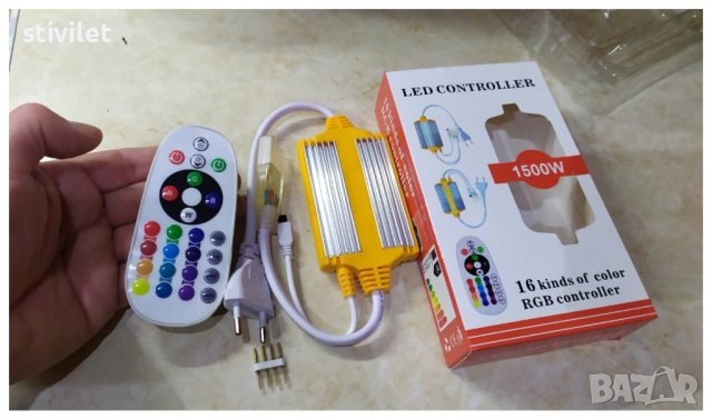 LED RGB CONTROLLER 220 волта 1500 вата.ново, снимка 3 - Лед осветление - 38875235