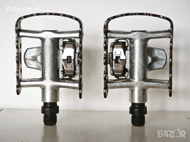 Комбинирани педали с автомат Shimano PD-M323 (SPD / Платформа), снимка 2 - Части за велосипеди - 53508600