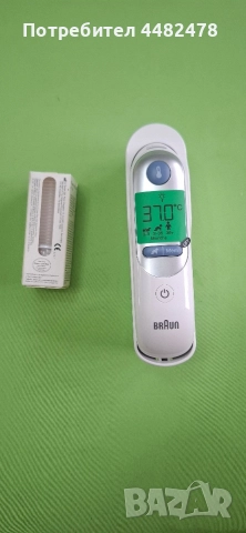 Ушен термометър Braun ThermoScan 7, снимка 3 - Друга електроника - 52679272