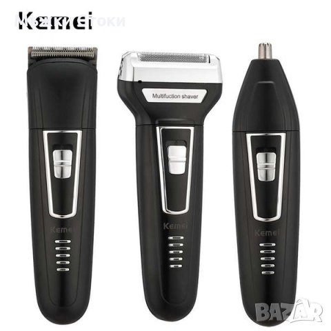 3 в 1 Машинка за бръснене и подстригване Kemei, снимка 2 - Машинки за подстригване - 40531712