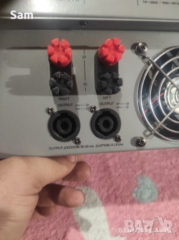 Смесител с усилвател , снимка 4 - Ресийвъри, усилватели, смесителни пултове - 40241302