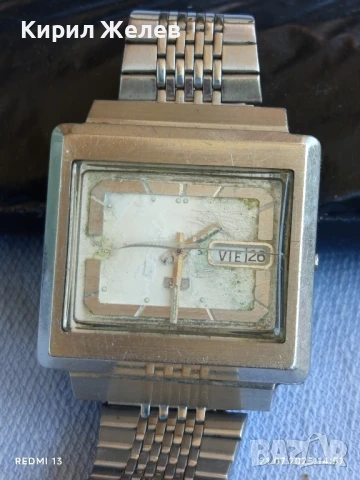 Стар механичен часовник SEIKO JAPAN рядък за КОЛЕКЦИЯ 45647, снимка 4 - Антикварни и старинни предмети - 51092582
