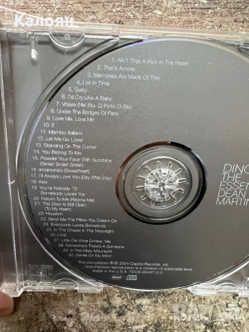 CD диск оригинален Dean Martin – Dino: The Essential Dean Martin, снимка 13 - CD дискове - 52475684
