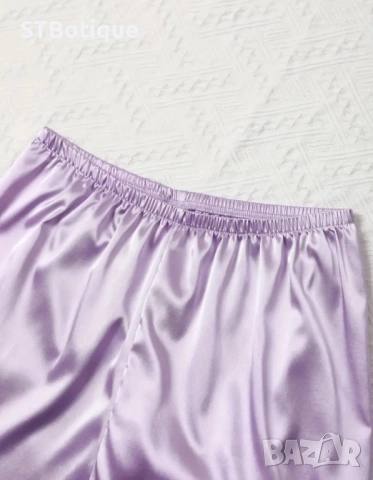 🌙✨ Елегантен дамски сатенен комплект от STBoutique ✨🌙 💋, снимка 4 - Пижами - 52209985