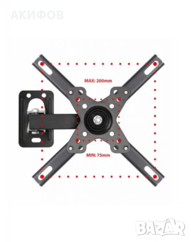 Стойка за телевизор 12-50 инча, 200x200 мм, 20 кг, снимка 5 - Стойки, 3D очила, аксесоари - 51294453