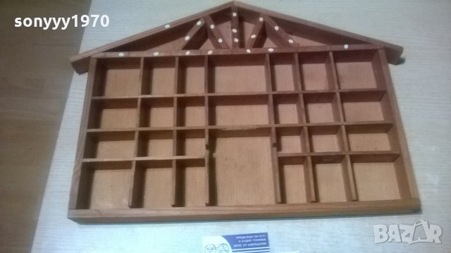 антик-дървена къща-53х37х4см-внос франция, снимка 9 - Антикварни и старинни предмети - 28197047