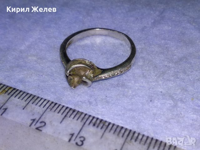 ИЗЯЩЕН СКЪПОЦЕНЕН СРЕБЪРЕН ФИН ПРЪСТЕН СРЕБРО 925 с ФАСЕТИРАНИ ИСКРЯЩИ ЦИРКОНИ 40575, снимка 9 - Пръстени - 43223392