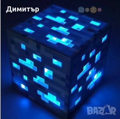 Майнкрафт лампа Minecraft играчка Маинкрафт игра нощна лампа тъч, снимка 5 - Детски нощни лампи - 32566376