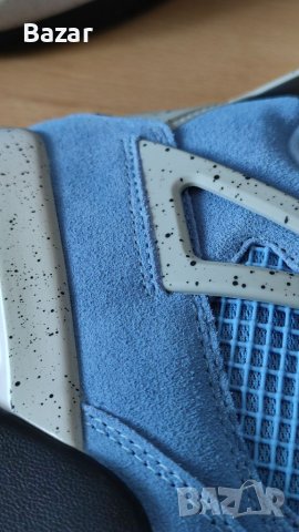 Нови Оригинални Обувки Nike Air Jordan 4 University Blue Размер 42.5 Кецове Сини Маратонки 27см uk8, снимка 2 - Кецове - 40430183