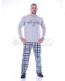 Мъжка пижама с дълъг ръкав размер М, снимка 1 - Бельо - 26673379