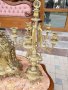 Комплект каминен часовник и два свещника 014, снимка 5