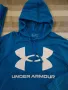 Under Armour Rival Fleece Big Logo Hoodie - страхотно мъжко горнище 2ХЛ, снимка 3