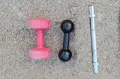  Лост за дъмбел, гира 3кг. Пластмасов дъмбел 2,5кг., снимка 2