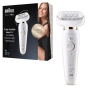Braun Silk-Epil SES9001 3D WHT/Gold BOX MN епилатор, снимка 1
