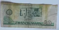 Банкнота 20 марки 1975 ГДР, снимка 2