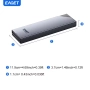 EAGET M.2 NVMe SSD кутия, 10Gbps, M.2 SSD към USB 3.1 Windows7/8/10/11, Mac OS, Linux, 2230/2242/226, снимка 2