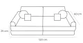 Диван за детска стая - Диван за игра за деца, Montessori Детски диван 120X60см, снимка 6