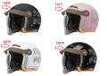 Каска за Мотор/Скутер/АТВ/Тротинетка 4-ри цвят, снимка 1