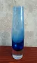 Стъклена ваза-кобалтово-синьо. , снимка 2