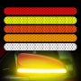 2 броя светлоотразителни водоустойчиви цветни стикери за гръб на странично огледало на кола камион , снимка 1 - Аксесоари и консумативи - 38088090