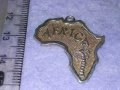 AFRICA ФИГУРАЛЕН СРЕБЪРЕН АРТ МЕДАЛЬОН СРЕБРО 925 във ФОРМАТА на КОНТИНЕНТА АФРИКА 40519, снимка 12