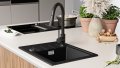 Кухненска Мивка от Гранит  Копенхаген Easy 440 x 550 - Графит, снимка 6
