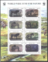 Чисти марки стерео холограмни в малък лист WWF Фауна Коне 2000 от Монголия
