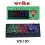 Геймърска клавиатура Weibo WB-100 Dark Hero, Черна, снимка 2