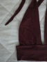 Топ с гол гръб и дълбоко деколте – тъмно бордо, снимка 3