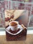 Метална табела кафе зърна лъжичка чувалче магазин видове, снимка 1 - Декорация за дома - 43121254