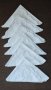 Комплект от 6 бр.бели памучни салфетки с бродерия, снимка 1 - Покривки за маси - 44133691