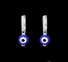 Outlet Sale Сребърни висящи обеци"Turkish eyes"/нови, снимка 1 - Колиета, медальони, синджири - 44905461