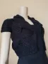 Дамско болеро черно, бяло, снимка 3