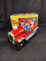 СТАРА РЕТРО СОЦ КИТАЙ ЛАМАРИНЕНА ИГРАЧКА ПОЖАРНА КОЛА, снимка 2
