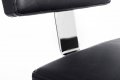 Козметичен/фризьорски стол - табуретка с облегалка Gordon B - черна/бяла 49/69 см, снимка 9