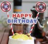 Капитан Америка Captain America топер сламки рожден ден happy birthday украса за торта