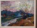 Масло от Ани Трингова -дъщеря на Константин Трингов - Пейзаж, снимка 2