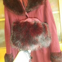 Зимно палто с шапка , снимка 2 - Палта, манта - 27135973