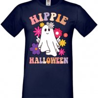Мъжка тениска Hippie Halloween,Halloween,Хелоуин,Празник,Забавление,Изненада,Обичаи,, снимка 7 - Тениски - 38135440