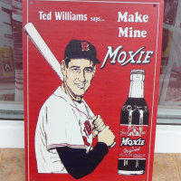 Метална табела Тед Уилямс бейзбол бухалка спорт реклама напитка, снимка 1 - Рекламни табели - 44858031