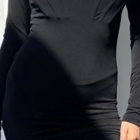 EVIS уникална нова черна рокля, снимка 3 - Рокли - 38497270